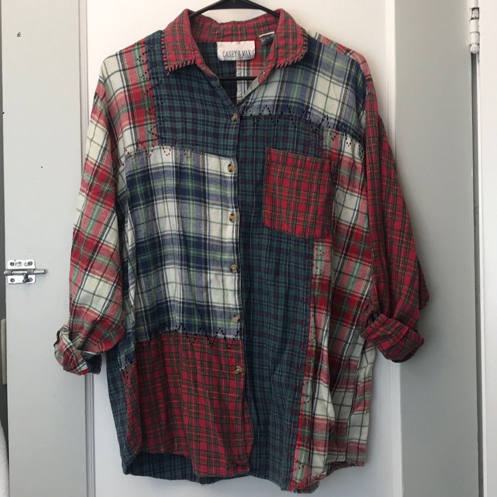 Vintage patchwork flannel